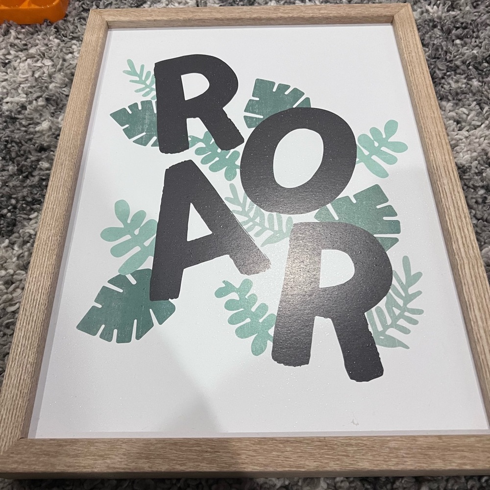 Kids jungle wall decor. “ROAR” wall design.
